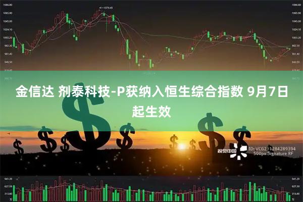 金信达 剂泰科技-P获纳入恒生综合指数 9月7日起生效